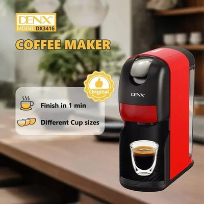 Denx - 3-in-1 Capsule Coffee Maker